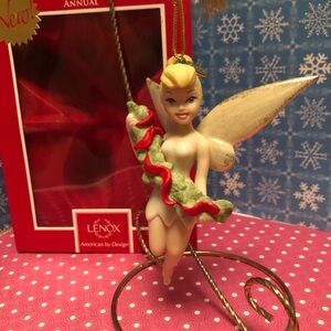 Lenox Collectable Tinker Bell Ornament 2014 W Box